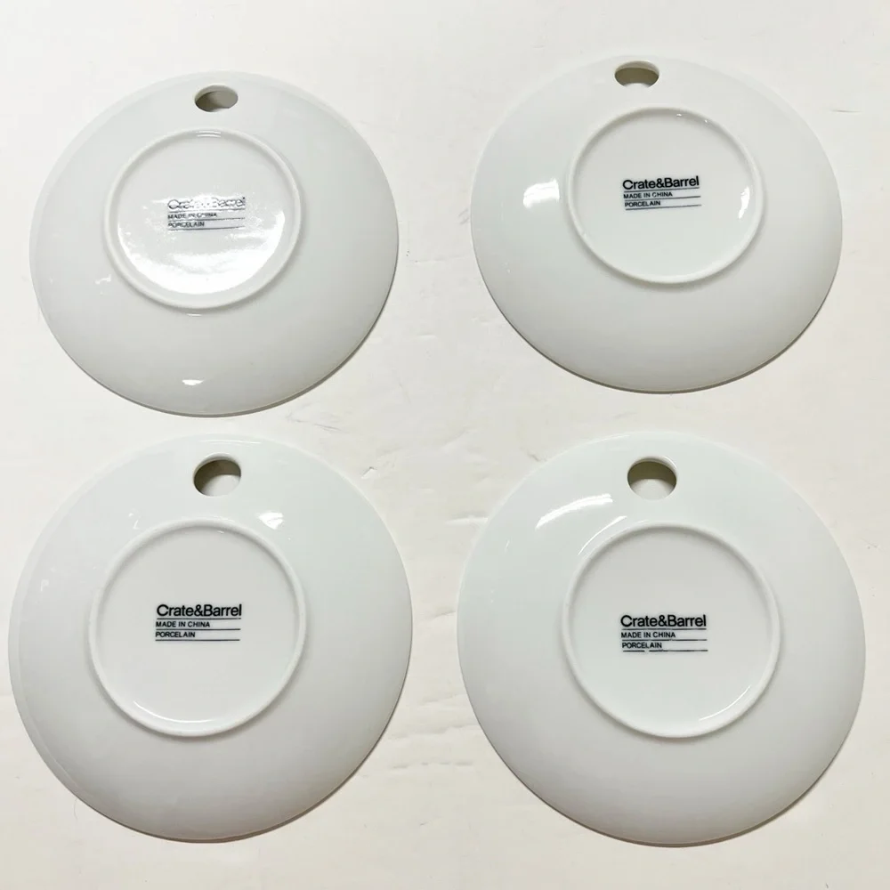 Crate & Barrel White Porcelain 6